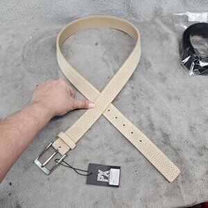 PX Belt Mens 36 Beige Leather *NWT*